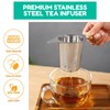 RIKONDA Universal Tea Infuser with Lid - Stainless Steel Loose