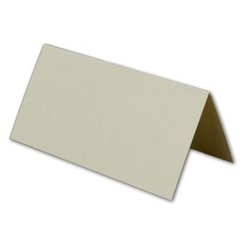 50 Small Cream-Coloured Neutral Universal Sturdy Plain Blank Place Cards 8 x 4 cm Name Plates Seat Cards Place Cards Price Tags Table Stand Can Be Written On With Any Pen