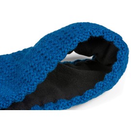 styleBREAKER 04026051 Women's Headband in Fine Crochet Look Plain Thermal Fleece Lining Plain Winter Headband Colour: Cobalt Blue