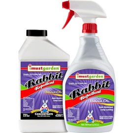 I Must Garden Rabbit Repellent Bundle [32oz Concentrate + 32oz Ready-to-Use Spray]
