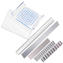 KARMAREY 7 Piece Clay Crafting Tools Set, Clay Plate, Roller, Rolling Rod, Clay Cutter, Slicer, Corrugated Polymer Clay, Oven Clay, Clay Clay, Ceramics (7)