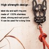 2 Pack Dog Tag Clips, Stainless Steel Heavy Duty Quick