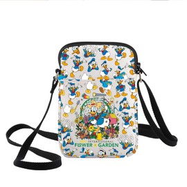 KEYCHIN Funny Duck Crossbody Bag Cartoon Lover Gifts Flower＆Garden Shoulder Bag Duck Cartoon Merchandise, Blue Duck-cb, Fashion