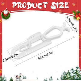 50PCS Christmas Light Clips - Gutter Hooks for String Lights - Outdoor Light Hooks Clips for C7, C9 Mini Lights, Xmas Garden Decoration String Lights Clips (NO Light)