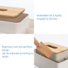 Multifunction Tissue Box Rectangular Facial Tissue Holder Dispenser for Dining