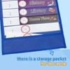 KINGTLE Daily Schedule Pocket Chart, 13+1 Pockets, Class Schedule for