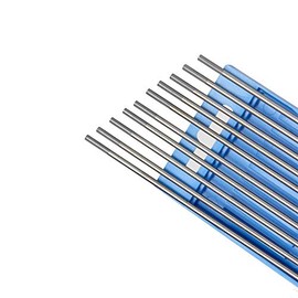 TIG Tungsten Electrodes, 10pcs WC20(Grey) Cerium Tungsten Welding Rods with 2% Cerium for Carbon Steel and Stainless Steel, 175 x 1.6mm