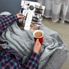 EHC Fleece Blanket Sofa Throw, Cozy Soft Throw Blanket for
