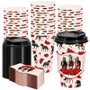JarThenaAMCS 48 Set Horse Racing Disposable Coffee Cups with Lids