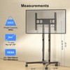 XINLEI Mobile TV Stand with Wheels for Most 32-75 Inch