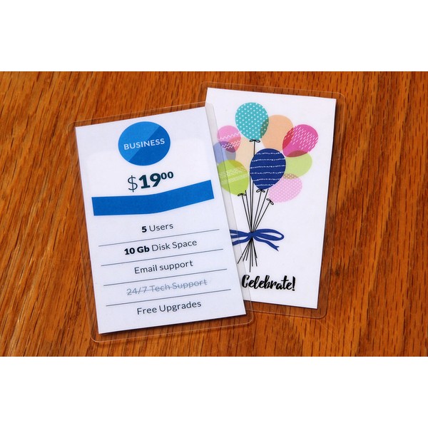 USI Premium Badge and ID Thermal Laminating Pouches, Index Card