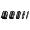 sourcing map 100pcs Round Rubber End Caps Protective Caps 1/16"