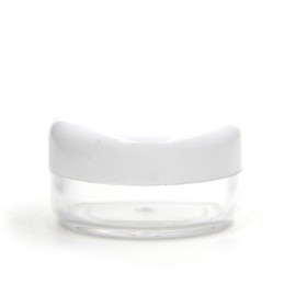 AngelaKerry Tiny Small Plastic Sample Mini Bottle Jars Vial Cosmetic Portable Empty New Multicolor(10pcs 3gram White color)