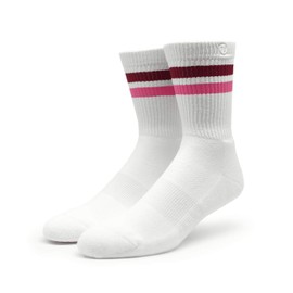 Spirit of 76 Men's & Women's Sports Retro Socks, White - Purple - Pink