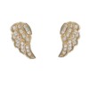 LES POULETTES JEWELS - Gold Plated Earrings Studs Angel Wing