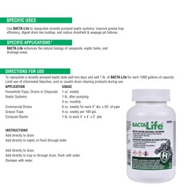 BACTA-Life Septic System Bacterial Activator
