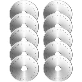 Rotary Cutter Replacement Blades, Diameter 1.1 inches (28 mm), Rotary Cutter, Replacement Blade with Case, Excellent Sharpness and Durability, Cutter Rolling Cutter, Crafts, Cutting Non-woven Fabrics,