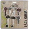 Tim Holtz Idea-ology, 7 Llaves por Paquete, Varios tamaños, Acabados