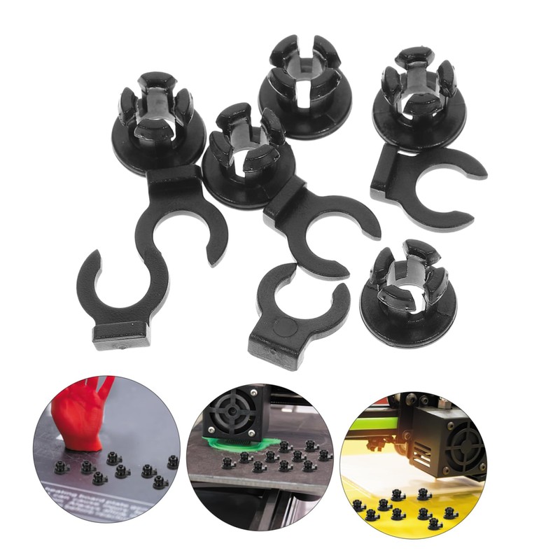 Mobestech Printer Hotend Tube Connector Clips Plastic Fittings Set for