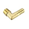 sourcing map Brass Nozzle Hose Pipe Connection 90 Degree Angle