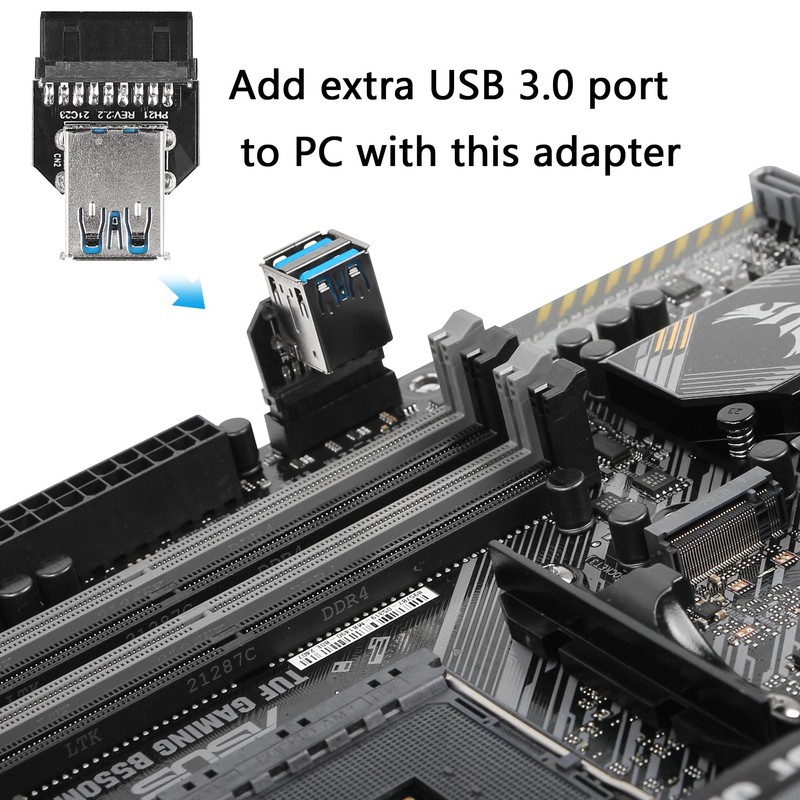 CERRXIAN 2 x 19 Pin to Dual USB 3.0 A