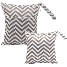 gadenfer Wet Dry Bags, Reusable Cloth Nappy Bags, Cloth Nappy Wet Bags, Zip Pockets for Swimsuits, Cloth Nappy Wet Bag, Outdoor Organiser Bag, gray, pocket organizer