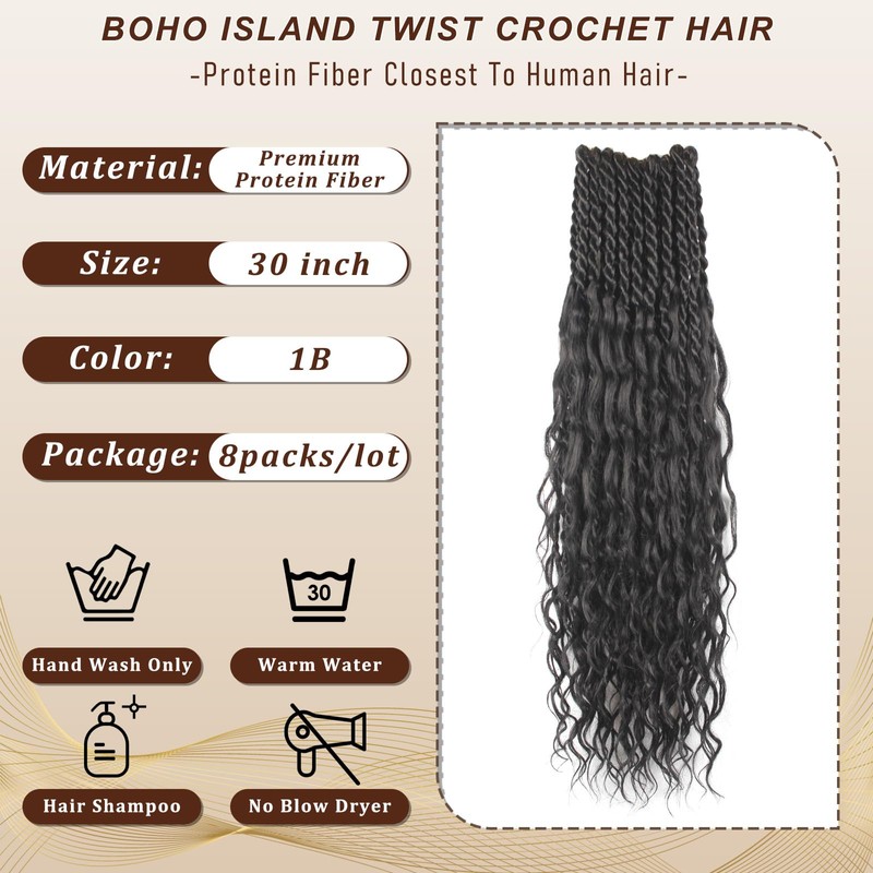 Senegalese Twist Crochet Hair with Curly Ends for Black Women
