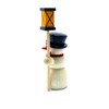 Drechslerei Friedbert Uhlig, miniature no. 04/D, snowman with lantern, dark,