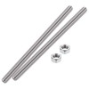 HiPicco 1/4"-20 Fully All Threaded Rod & Studs, 100mm/4" Length,
