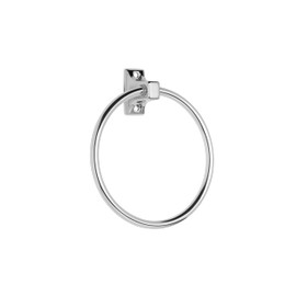 Croydex Sutton Wall Mounted Towel Ring with Zinc Alloy Construction, Chrome