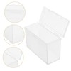 Levemolo Card Box Storage Compartment Small Photo Organizer Box Plastic