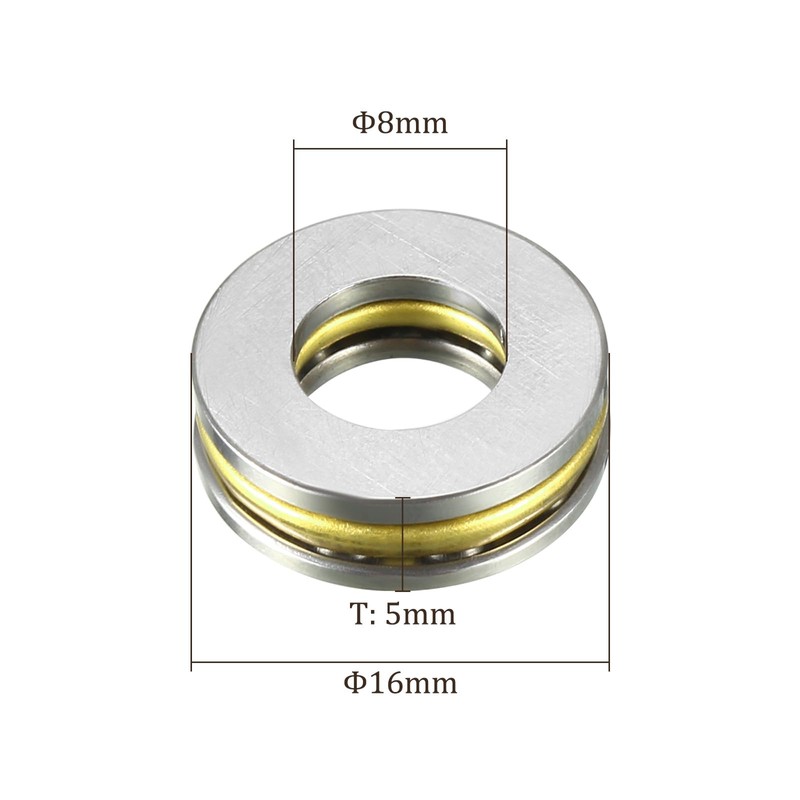 Kozelo 4pcs F8-16M Thrust Ball Bearings [8mm x 16mm x