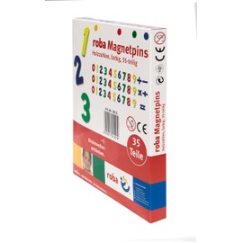 roba Numeri Magnetici, 35 Pezzi, Giocattolo Scolastico per Bambini, Multicolore