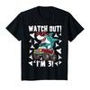 3 Years Old 3rd Birthday Shark Boy Girl Monster Truck Gamer T-Shirt
