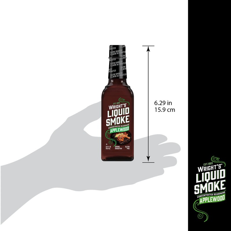 Wright's Liquid Smoke, Applewood, 3.5 Ounce (Pack of 12)