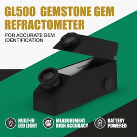Ade Advanced Optics GL500 Gemstone Refractometer with LED Light – Professional Digital Gem Tester for Jewelry, Gemstone, Ruby, Jadeite, Sapphire, Diamond, Moissanite, and Lab Use
