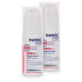 numis med Day Cream with 5% Urea - 2 x Skin Soothing Face Care for Stressed Face Skin - Vegan Face Cream without Silicones, Parabens & Mineral Oil - Skin Care Face Cream (2 x 50 ml)