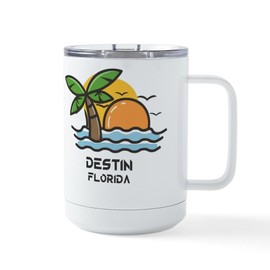 CafePress Florida Destin 15 oz Stainless Steel Insulated Travel Mug