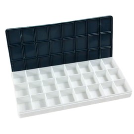 Xolixorium Airtight Paint Palette Box 24 Wells - Leak-Proof Stay Wet Palette for Watercolor, Gouache, Acrylic & Oil Paint,Portable Artist Kit for Studio & Outdoor Painting