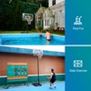 Aimking Portable Basketball Hoop Outdoor System with 44 Inch Shatterproof