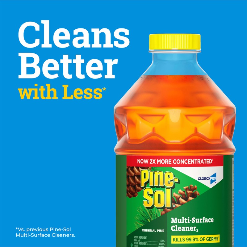 Pine Sol Multi-Surface Cleaner, CloroxPro, 2X Concentrated Formula, All-Purpose Cleaner,