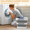 OOAMBB 43L(11.5Gallon) Collapsible Laundry Basket with Handles, Foldable Laundry Basket