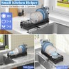 CHLORYARD Small Dish Drying Rack, Compact Sink Dish Drainer Plate