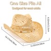 WQWOVRVO Cowboy Hat,Cowgirl Hat,Cowboy Hats for Women/Mens/Straw Wide with Shapeable