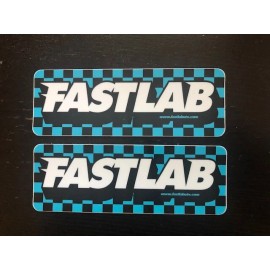 FASTLAB 2PC STICKER SET UTV PARTS AND ACCESSORIES CHECKERED