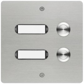 GROTHE 55502 Bell Push Button with Name Plate Stainless Steel V2A