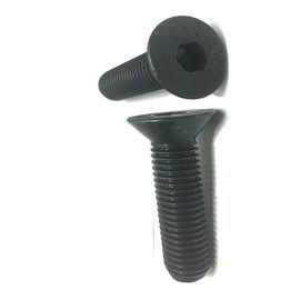 Pr-Mch Package of 250, 1/4-20 x 3" Flat Head Cap Screw Black Oxide Thread Socket Set Kit #DR-D6751D