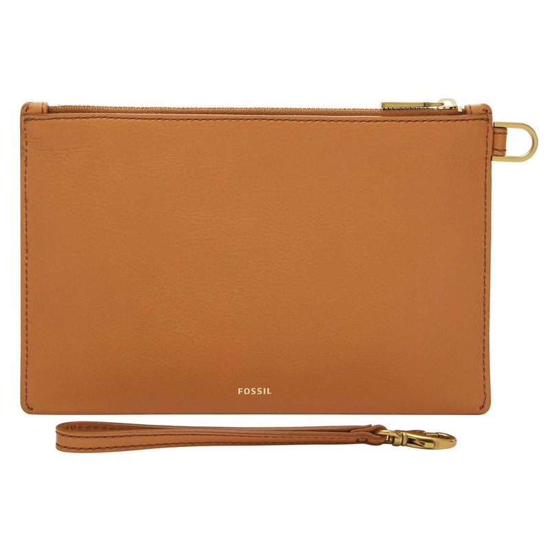 FOSSIL Camel Wristlet, camel