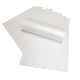 12" x 12" Pearlescent Scrapbooking Paper Decorative 120gsm Double Sided (Frost White)