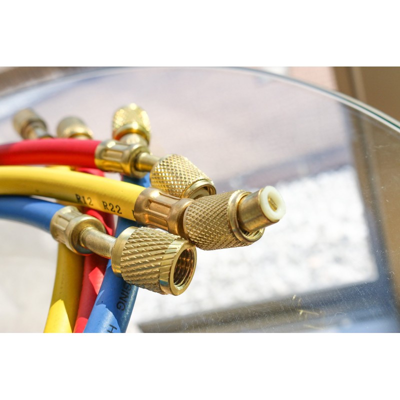 R134a R12 R22 R502 Replacement Gas Charging Hoses 3-Piece Set